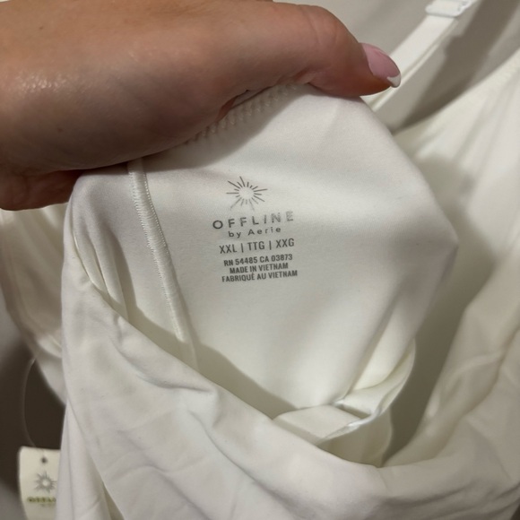 Aerie OFFLINE By Real Me Ruffle‎ Exercise Dress White - Picture 9 of 14